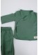 Bebek Kimono Takım %100 Pamuk İki Katlı Müslin Kumaş - Yeşil